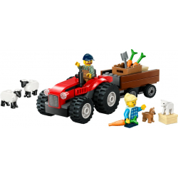 Klocki LEGO 60461 Czerwony traktor z przyczepą i owcą CITY